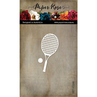 Paper Rose Die Set - Tennis Racket & Ball
