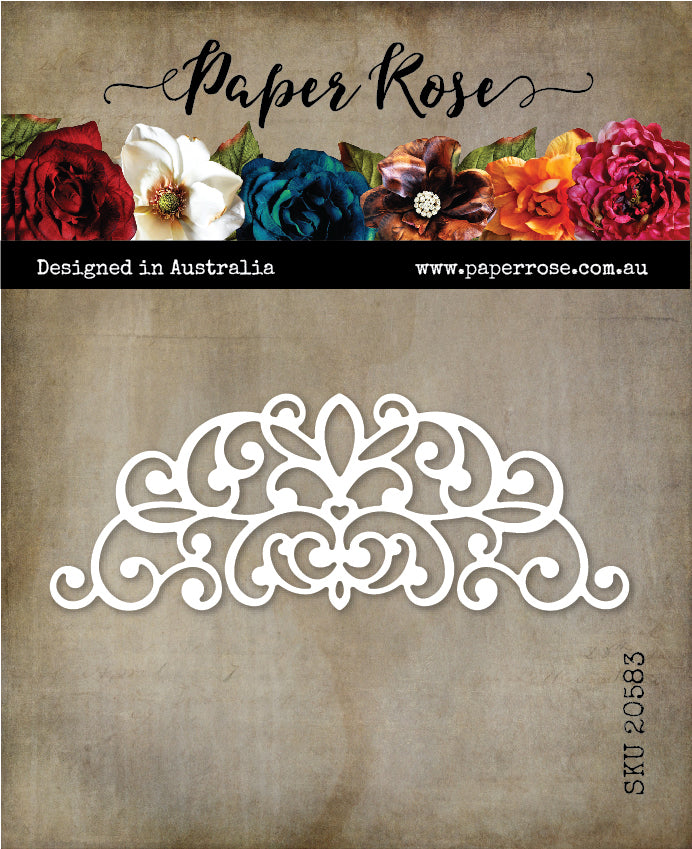Paper Rose Die - Rounded Decorative Corner 1