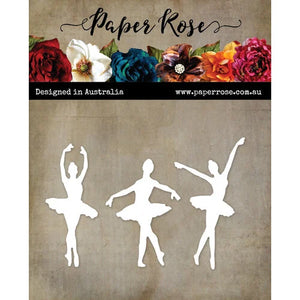 Paper Rose Die Set - Ballerina Trio 1