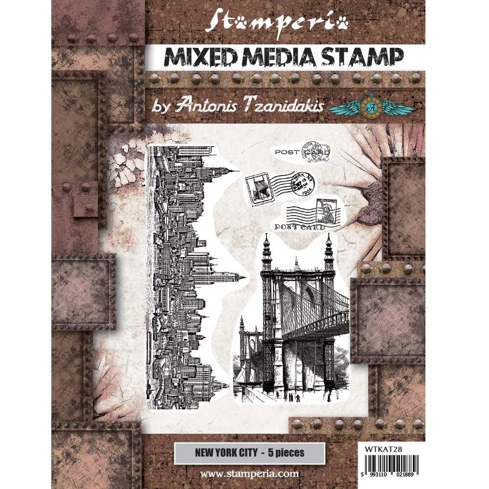 Stamperia Stamp Set - Sir Vagabond Aviator: New York City