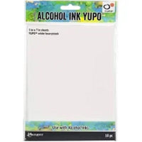 Tim Holtz Alcohol Ink Yupo Paper 5" x 7" - White Heavyweight 10 pc