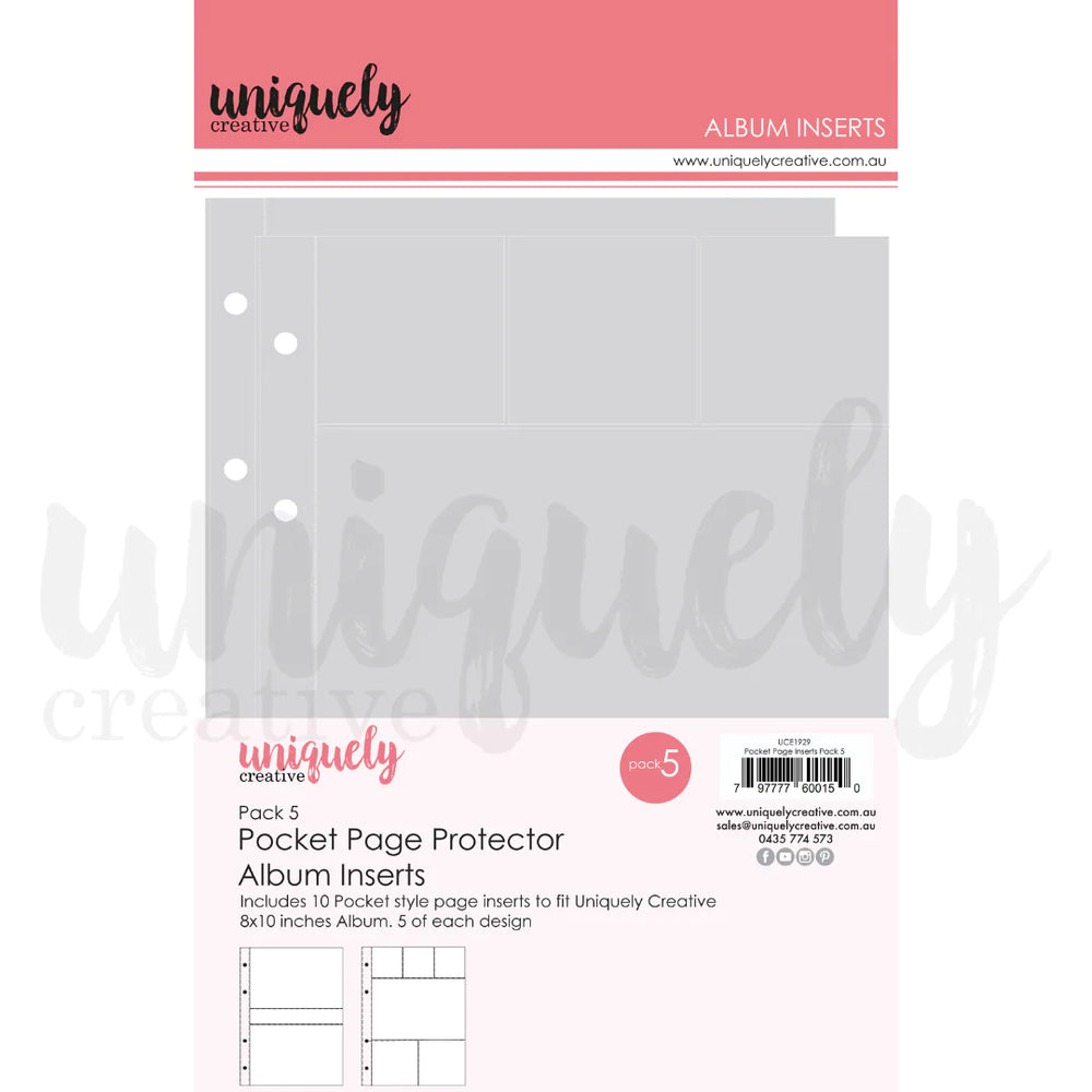 Uniquely Creative Album Inserts Pocket Page - Pack 5