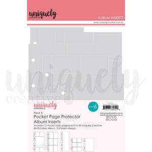 Uniquely Creative Album Inserts Pocket Page - Pack 6