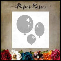Paper Rose Die set - Balloon Trio Decorative