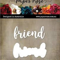 Paper Rose Die set - Friend Layered