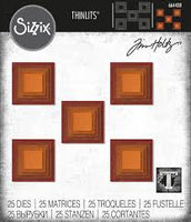 Tim Holtz Die Set- Stacked Tiles Squares

