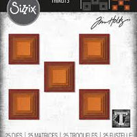 Tim Holtz Die Set- Stacked Tiles Squares