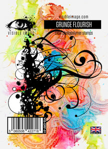 Visible Image Stamp - Grunge Flourish