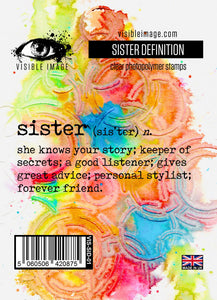 Visible Image Stamp - Sister Definition