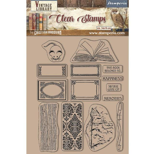 Stamperia Create Happiness Oh La La! Collection Clear Acrylic Stamps E –  Everything Mixed Media
