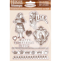 Stamperia Stamp Set - Alice: Happy Birthday Alice