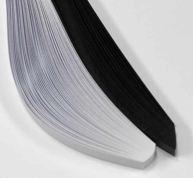 HP Quilling Strips 6mm - Black & White