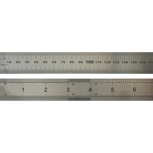 X-Press It Steel Ruler 60cm METRIC/IMPERIAL