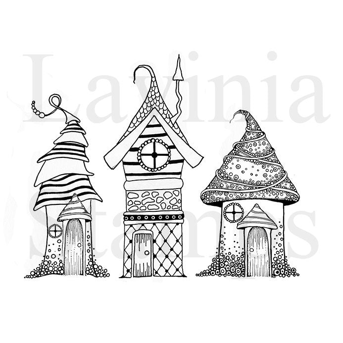 Lavinia Stamp Set - Zen Houses