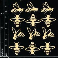 Dusty Attic Chipboard - Bees