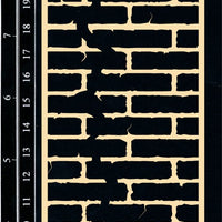 Dusty Attic Chipboard - Brick Wall border