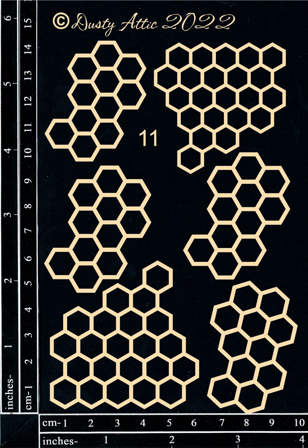 Dusty Attic Chipboard - Broken Bits #11: Honeycomb