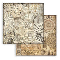Stamperia Paper Pack 10 sheets cm 20,3X20,3 (8"X8") Backgrounds Sel. - Sir Vagabond in Fantasy World
