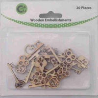 Crafts4U Wooden Embellishments - Keys