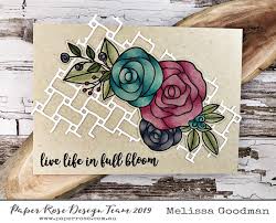 Paper Rose Stamp set - Ella's Garden Rose Bouquet
