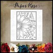 Paper Rose Die - Blooming Flowers Background