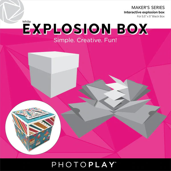 Photoplay Build an Explosion Box - White