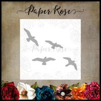 Paper Rose Die set - Flying Birds Small