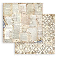 Stamperia Paper Pack 12" x 12" - Maxi Backgrounds Vintage Library

