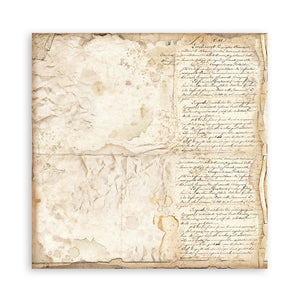 Stamperia Paper Pack 12" x 12" - Maxi Backgrounds Vintage Library