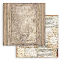 Stamperia Paper Pack 12" x 12" - Maxi Backgrounds Vintage Library
