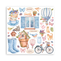 Stamperia Paper Pack 8" x 8" - Create Happiness: Welcome Home