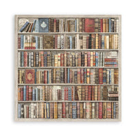 Stamperia Fabric - Vintage Library