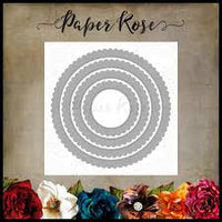 Paper Rose Die set - Scalloped Circle Frames