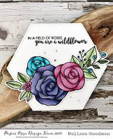 Paper Rose Stamp set - Ella's Garden Rose Bouquet

