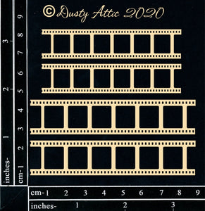 Dusty Attic Chipboard - Mini Filmstrips