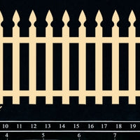 Dusty Attic Chipboard - Picket Fence Border