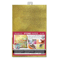 Stamperia Stone Paper A4 Gold