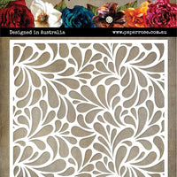 Paper Rose Stencil - Big Drops